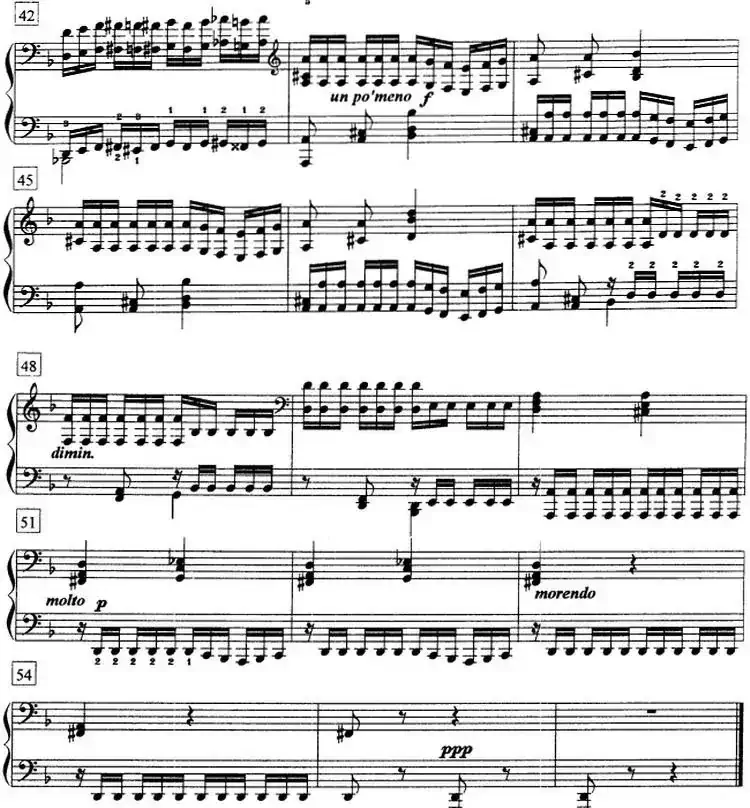 钢琴教程第七级 练习曲（Op.72 No.9）