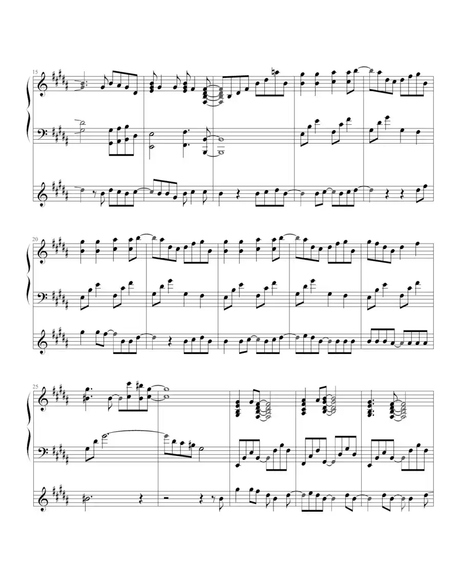 life is like a boat (生命如舟)(钢琴伴奏谱)