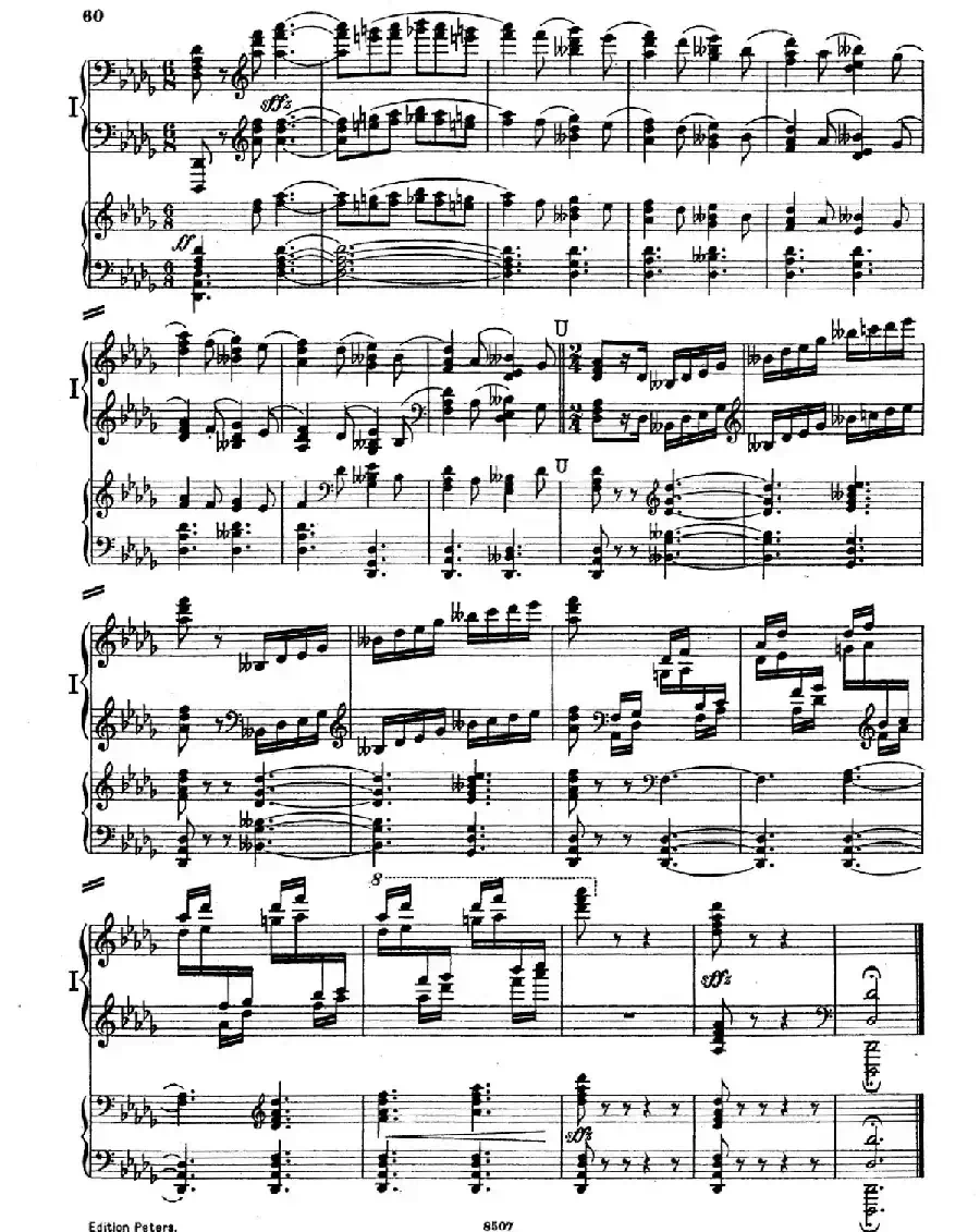Piano Concerto in E Major Op.59（E大调钢琴协奏曲·双钢琴·第三乐章）