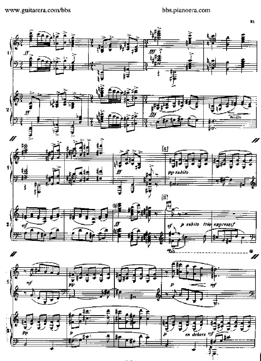 Sonata for Two Pianos（双钢琴奏鸣曲）