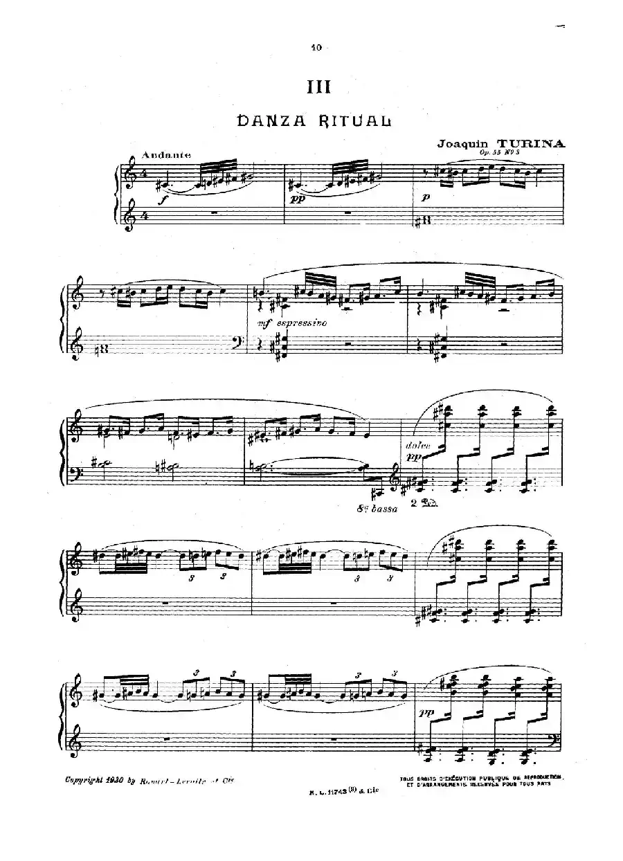 Danzas Gitanas Op.55（吉普赛舞曲）（华金·图里纳作曲版）