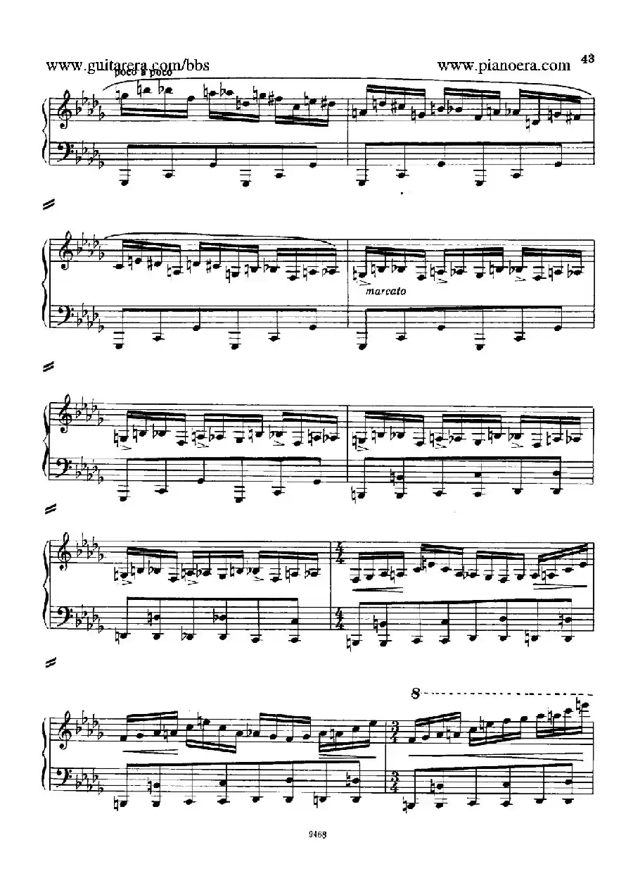 Piano Concerto in D-flat Major Op.37（降D大调钢琴协奏曲·Ⅰ·双钢琴）