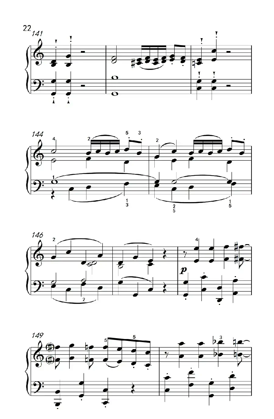 奏鸣曲 Opus 2 Nr.3 第一乐章(贝多芬奏鸣曲集 1)