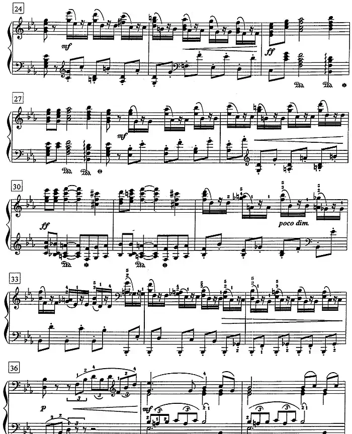 钢琴教程第七级 中外乐曲（七月——刈者之歌 《四季》Op.37 No.7）