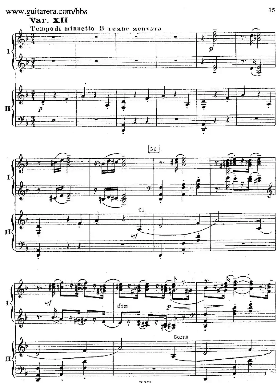 Rhapsody On A Theme Of Paganini Op.43（帕格尼尼主题狂想曲·双钢琴）（P21——40）