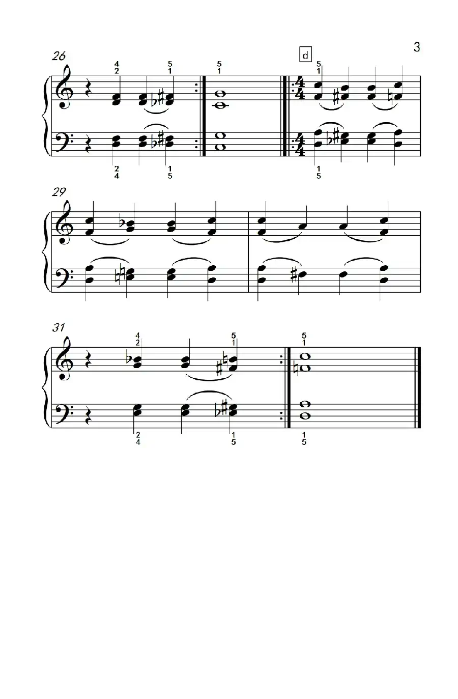 附录：基础练习 18（巴托克 小宇宙 钢琴教程 2）