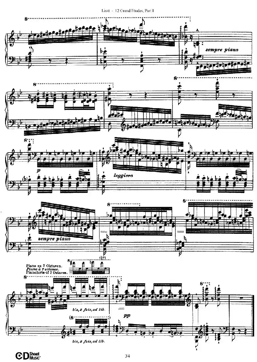 12 Grand Etudes S.137（12首华丽的练习曲·5）