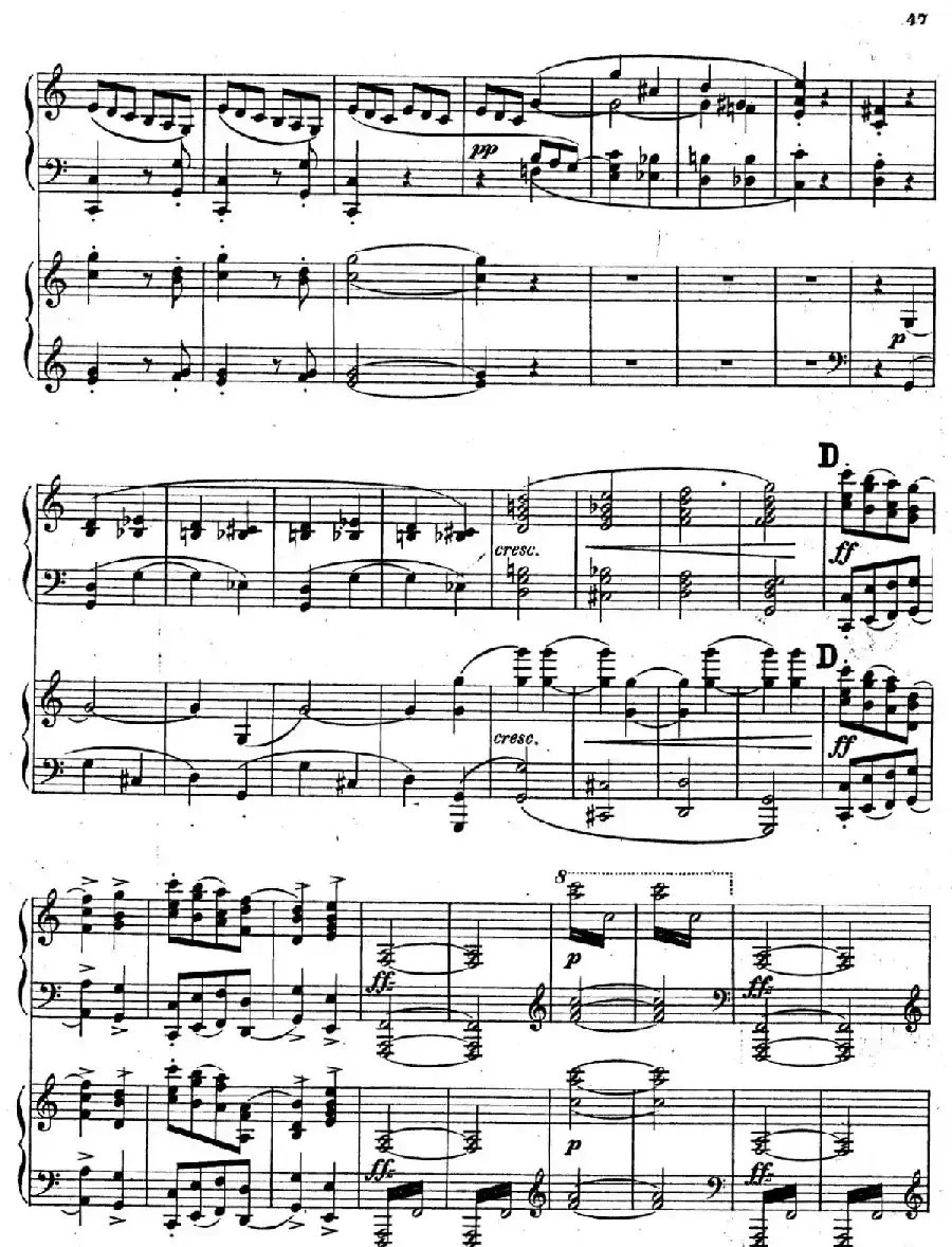Symphony No.4 in e Minor Op.98（e小调第四交响曲·双钢琴）