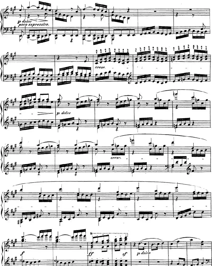 贝多芬钢琴奏鸣曲28 A大调 Op.101 A major