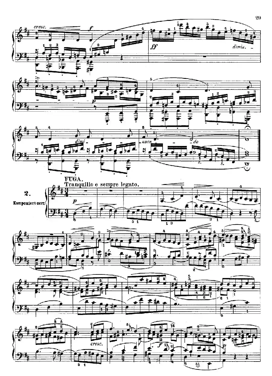 6 Preludes and Fugues Op.35（6首前奏曲与赋格·2）