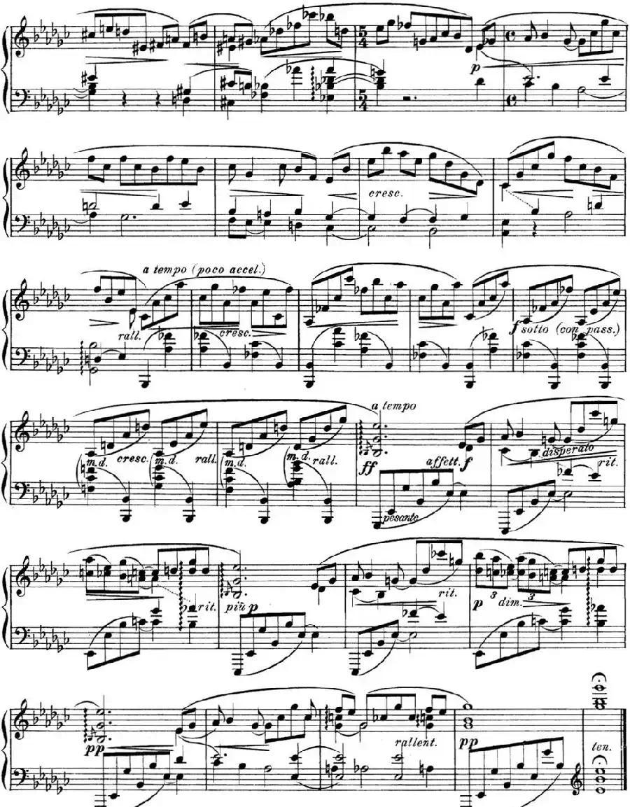 希曼诺夫斯基 9首钢琴前奏曲 Op.1 No.8