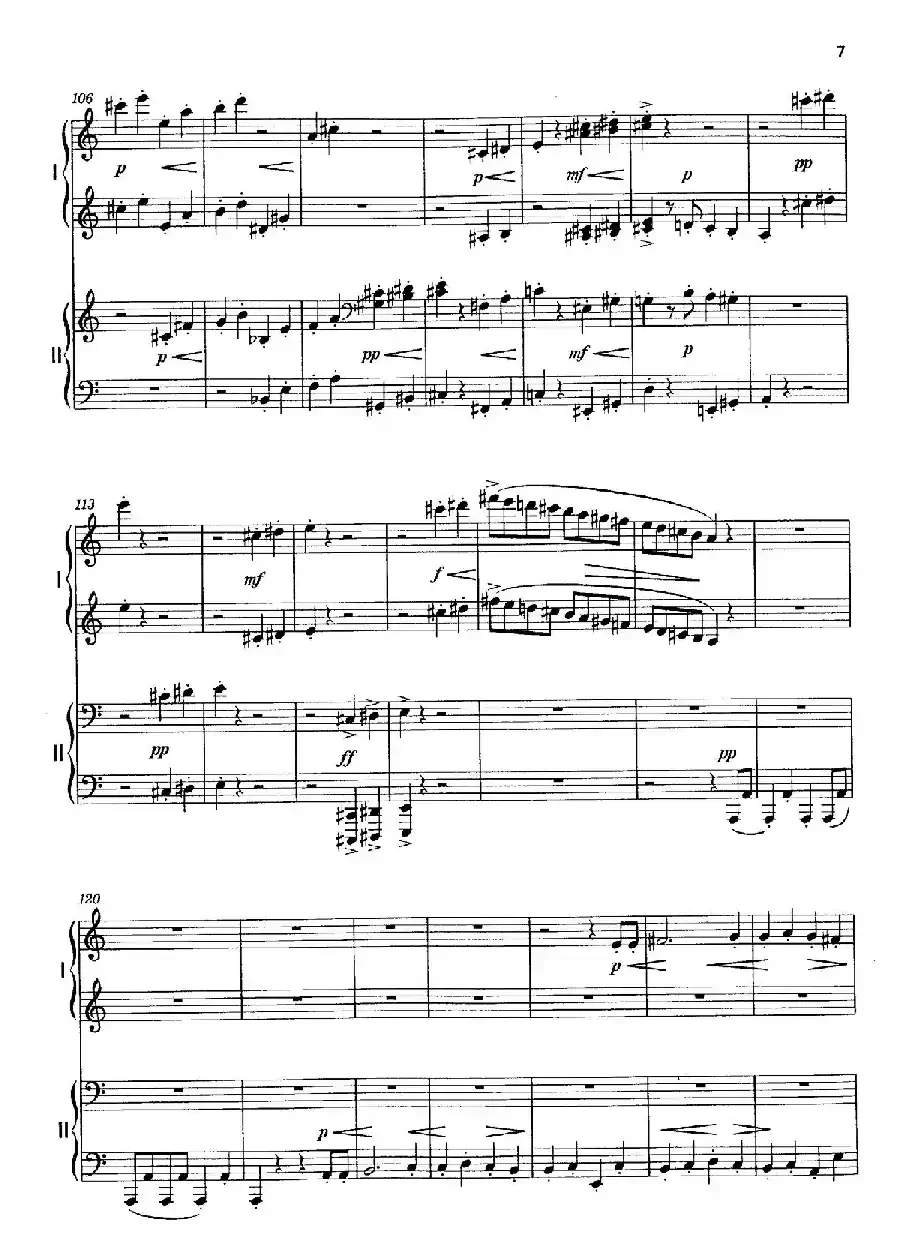 Vier Bagatellen Op.70（4首小品·Ⅰ·四手联弹）