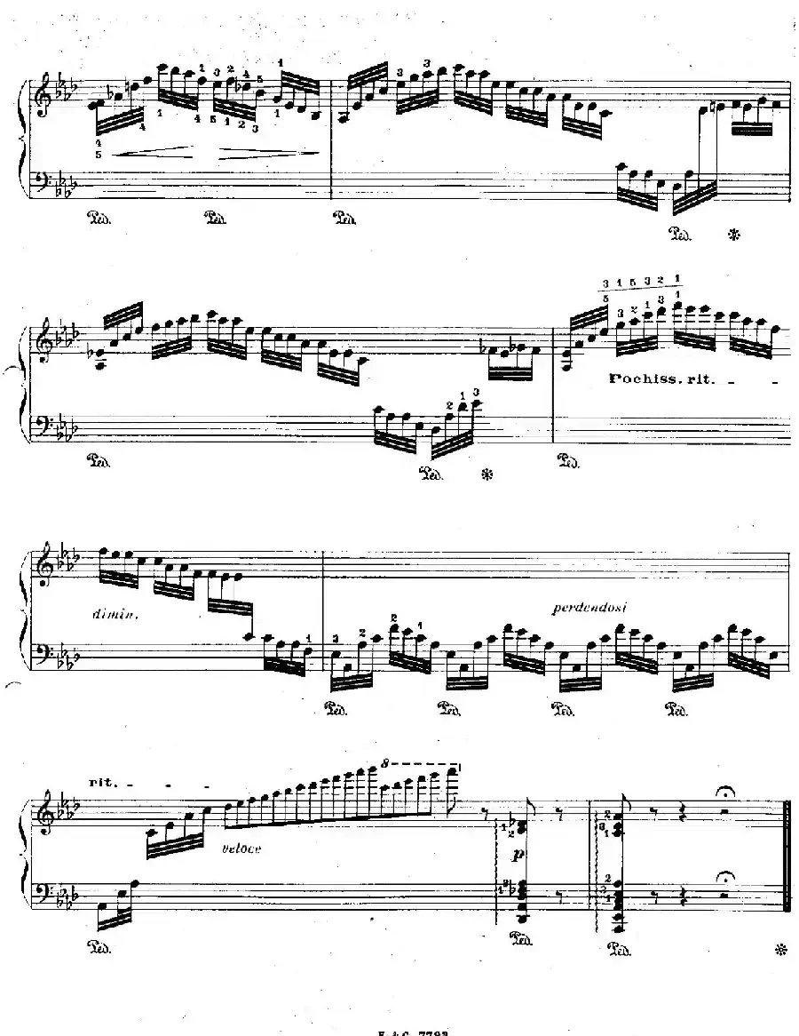 12 Etudes For The Left Hand Op.92 No.10（12首为左手而作的钢琴练习曲）