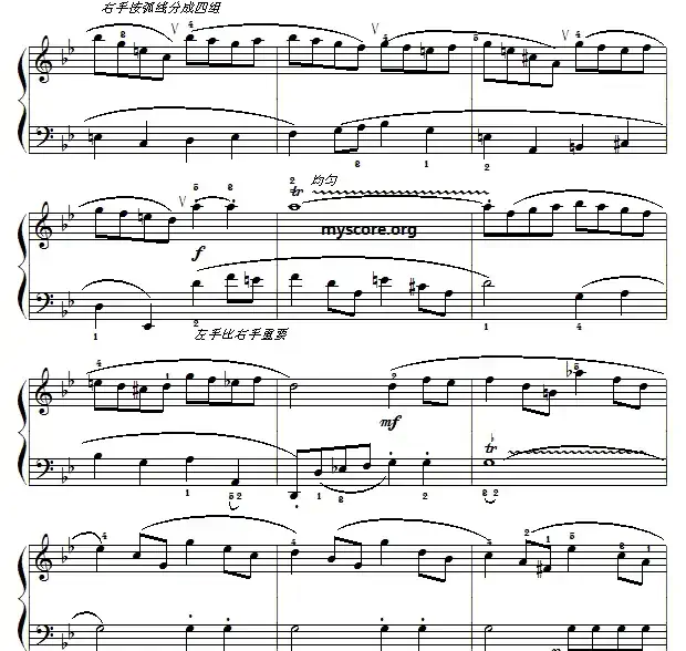 巴赫初级钢琴曲之二十：加伏特舞曲