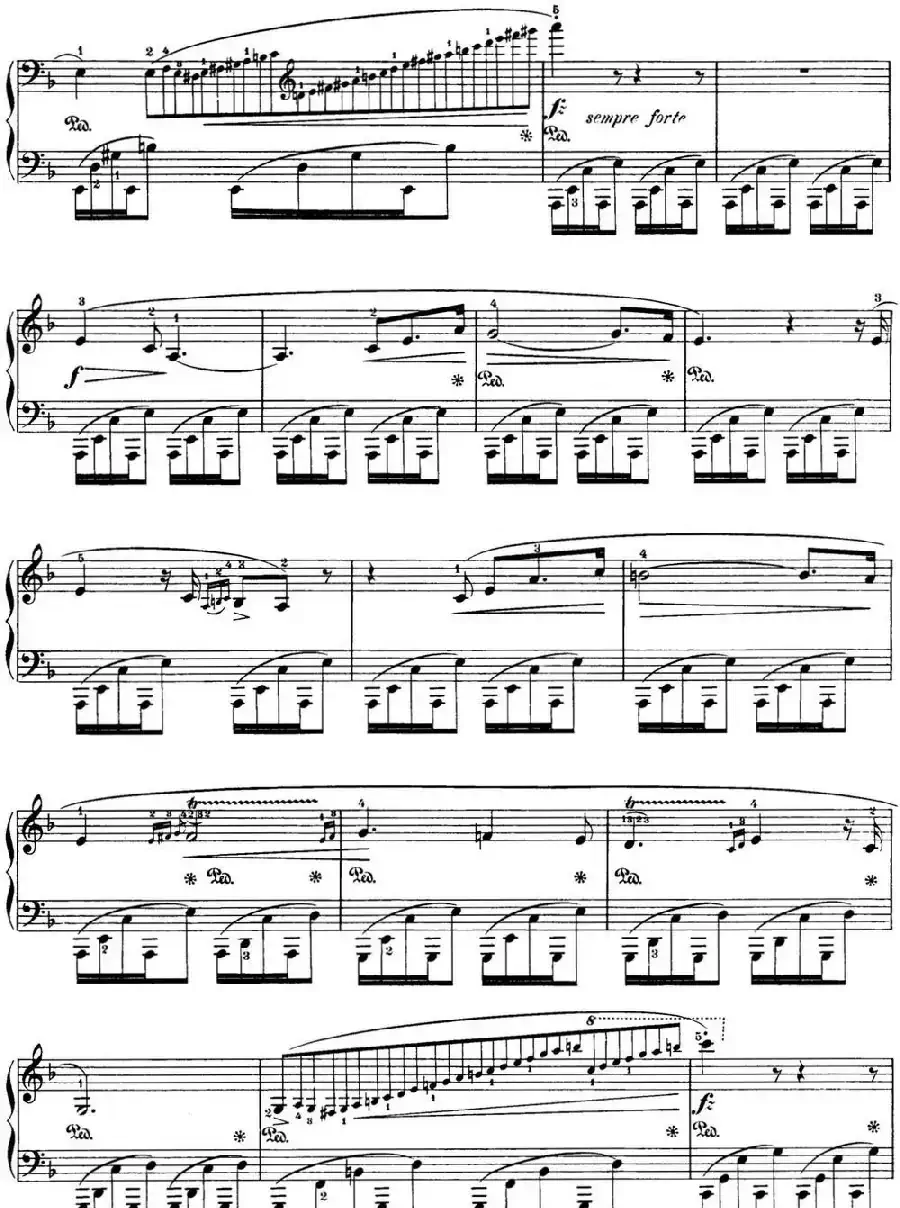 肖邦 24首钢琴前奏曲 Op.28 No.24 D小调