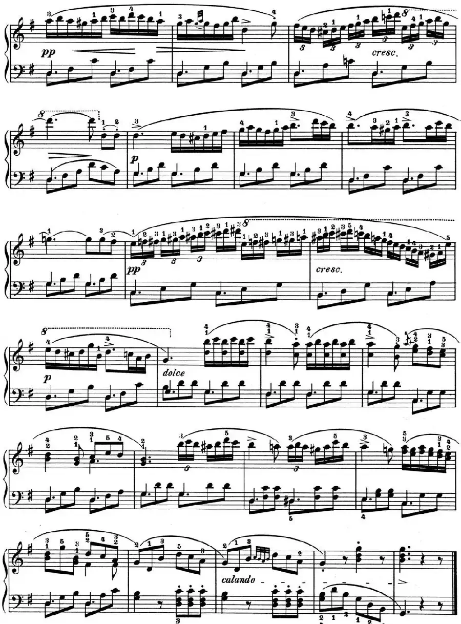 25首车尔尼Op.748练习曲（NO.12）