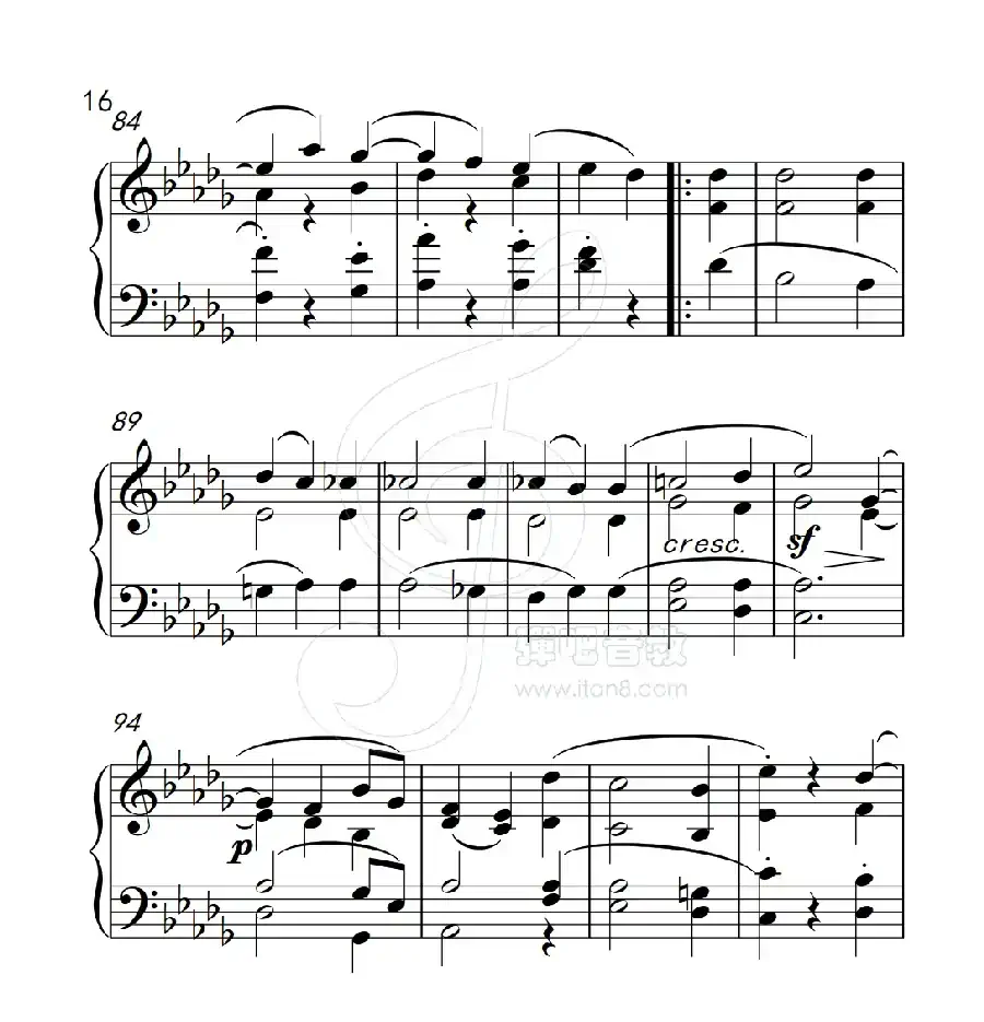 第六级 奏鸣曲(中国音乐学院钢琴考级作品1~6级)