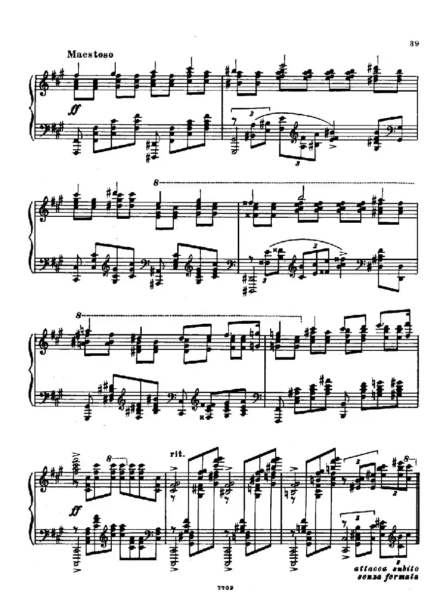 升f小调第一钢琴协奏曲 Op.1（双钢琴版）