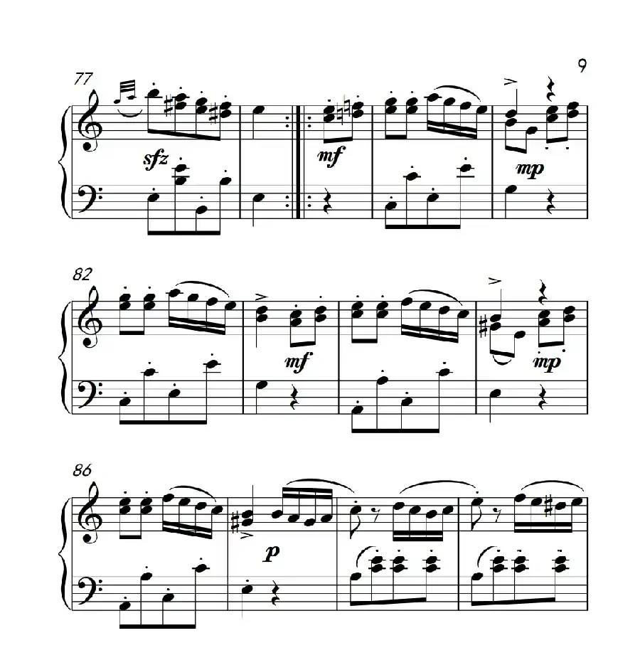 A大调钢琴奏鸣曲（土耳其风格的回旋曲）