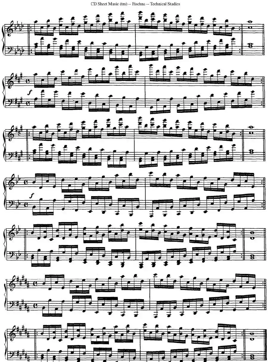 Technical Studies 60 Progressive Exercises （60首钢琴循序渐进练习曲 P51——60）