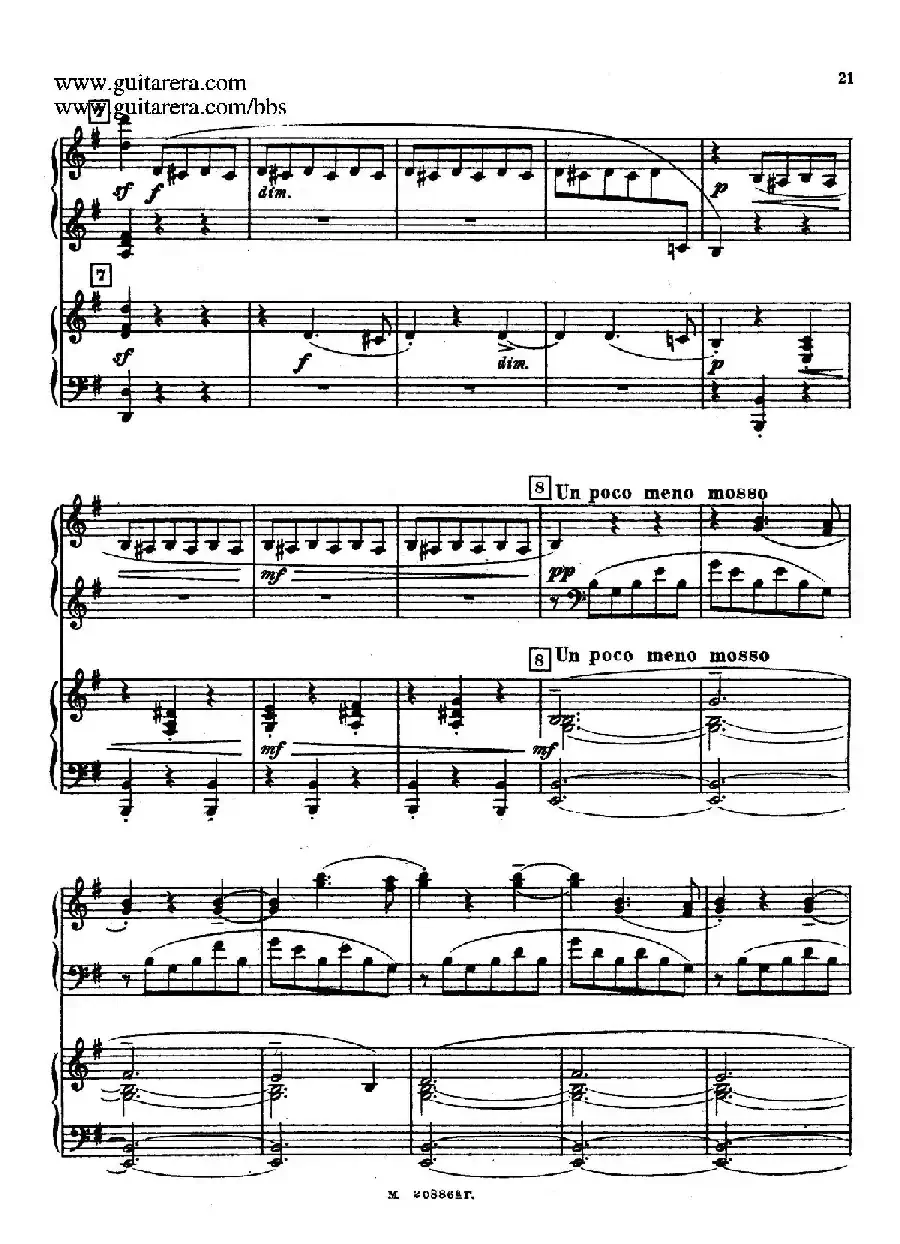 第二双钢琴组曲 Suite for Two Pianos No.2 Op.17（2. 圆舞曲 Valse）