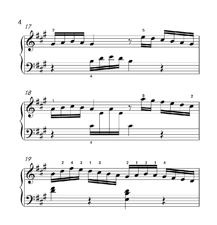 奏鸣曲 Opus 2 Nr.2 第四乐章(贝多芬奏鸣曲集 1)