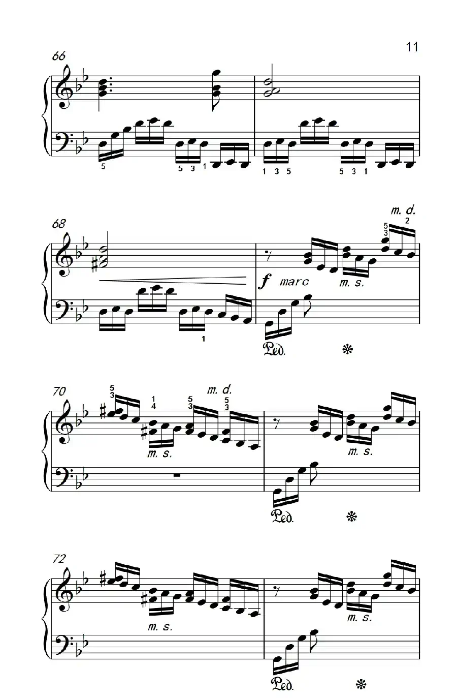 莫什科夫斯基 钢琴练习曲（第二首）