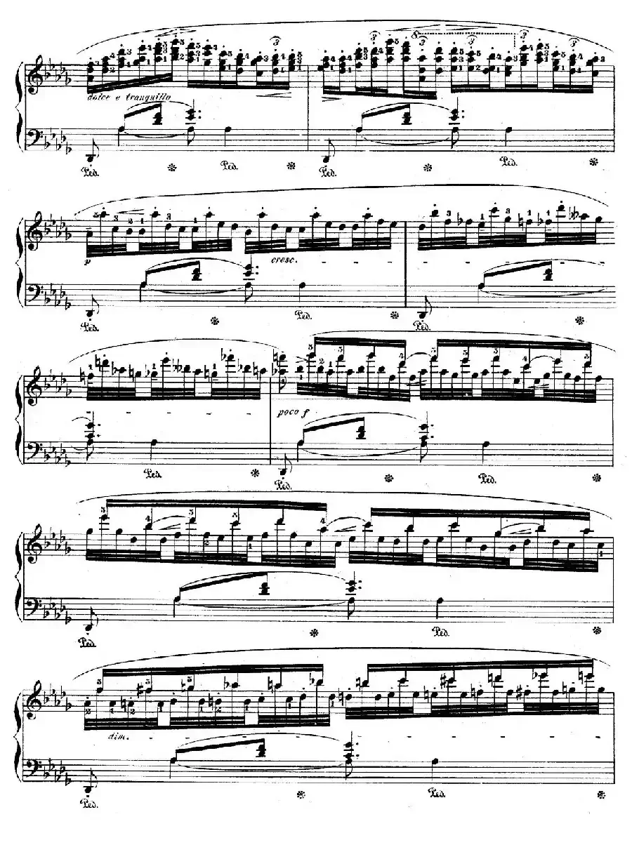 Berceuse in D-flat Major Op.57（降D大调摇篮曲）