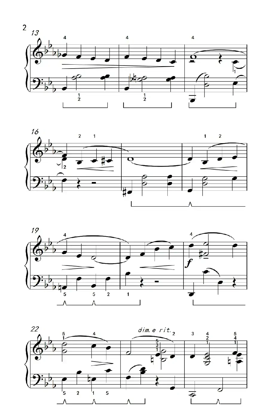 第二号协奏曲（约翰·汤普森 成人钢琴教程 第三册）