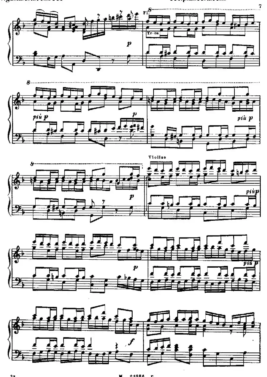 Brandenburg Concerto No.2 in F Major BWV.1047（F大调第二勃兰登堡协奏曲·钢琴独奏版）
