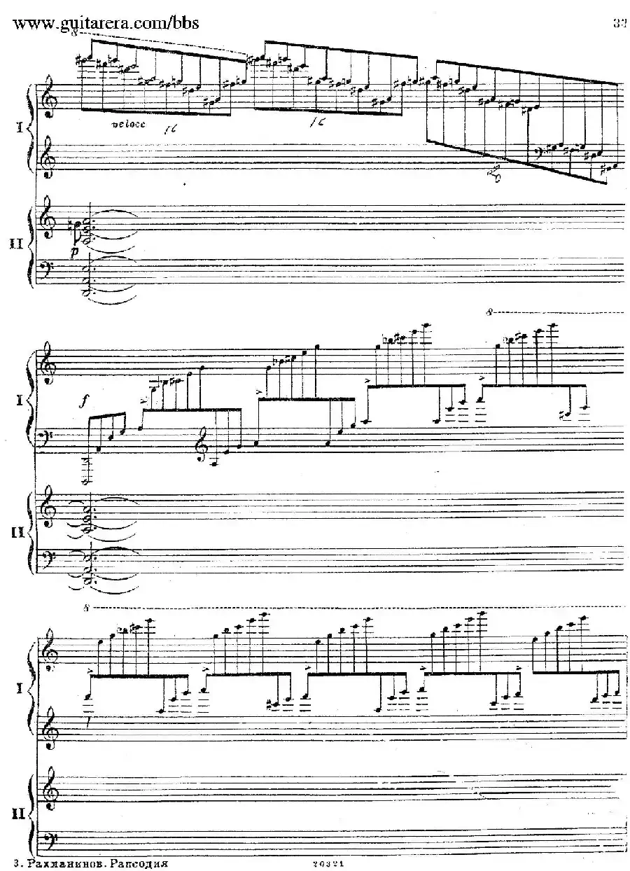 Rhapsody On A Theme Of Paganini Op.43（帕格尼尼主题狂想曲·双钢琴）（P21——40）