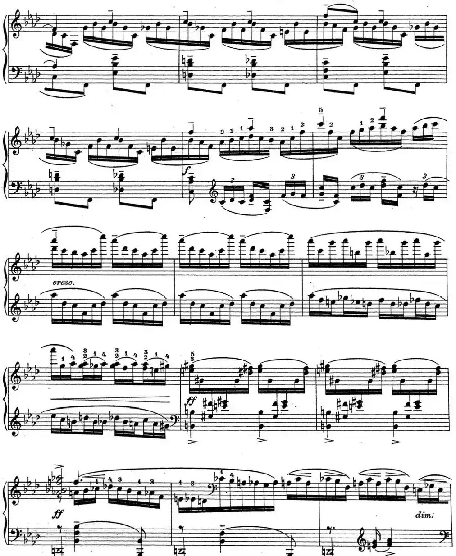 拉赫玛尼诺夫 钢琴前奏曲17 F小调 Op.32 No.6