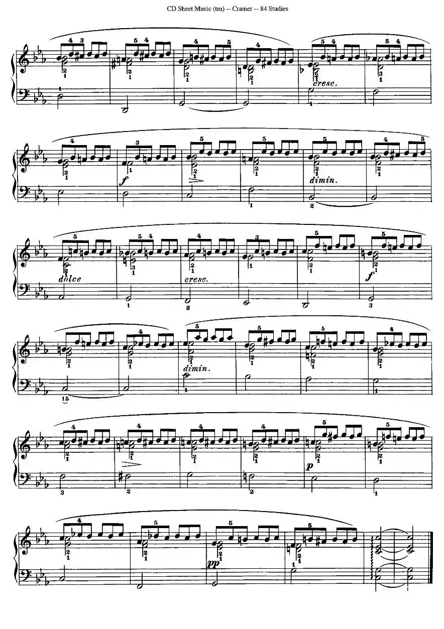 Cramer - 84 exercices（26—30）（克拉莫84首钢琴练习曲）