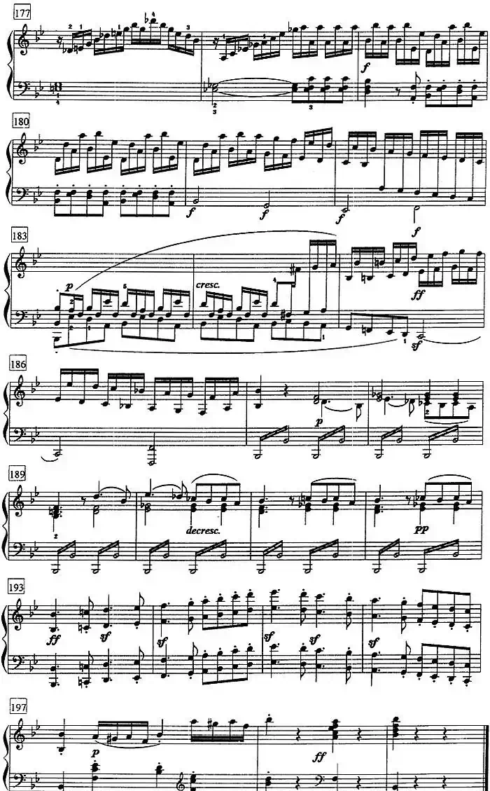 钢琴教程第七级 大型乐曲（降B大调奏鸣曲 Op.22 第一乐章）