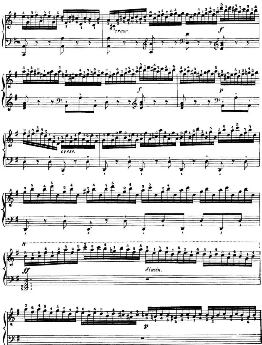 40首车尔尼Op.299钢琴快速练习曲（NO.16）