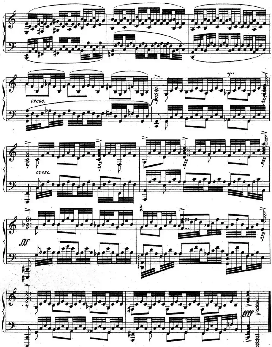 拉赫玛尼诺夫 音乐瞬间 Op.16 No.6 C大调