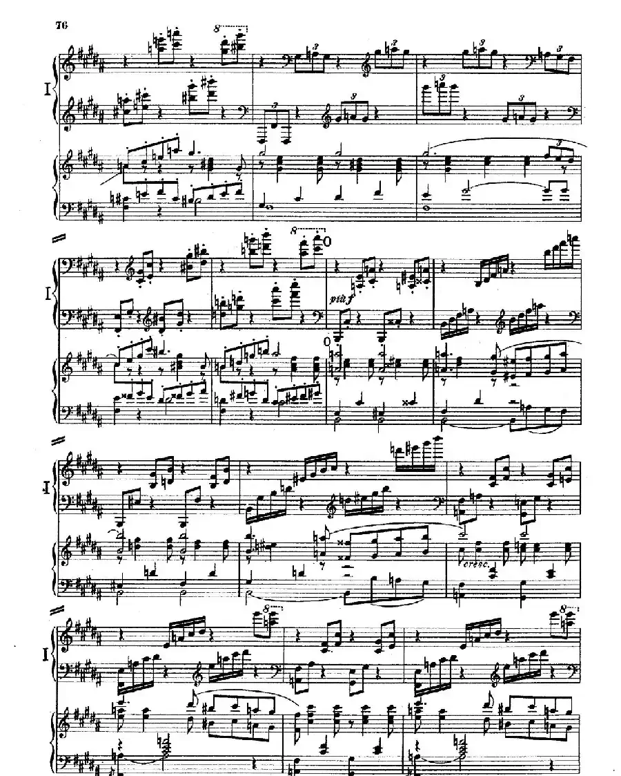 Piano Concerto in E Major Op.59（E大调钢琴协奏曲·双钢琴·第四乐章）