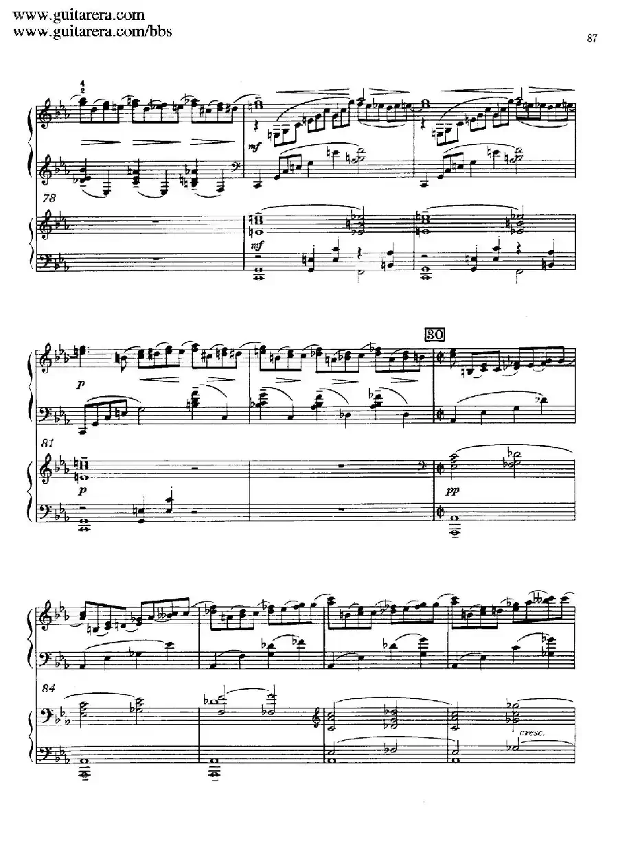 c小调第二钢琴协奏曲 Op.18（双钢琴·第三乐章）