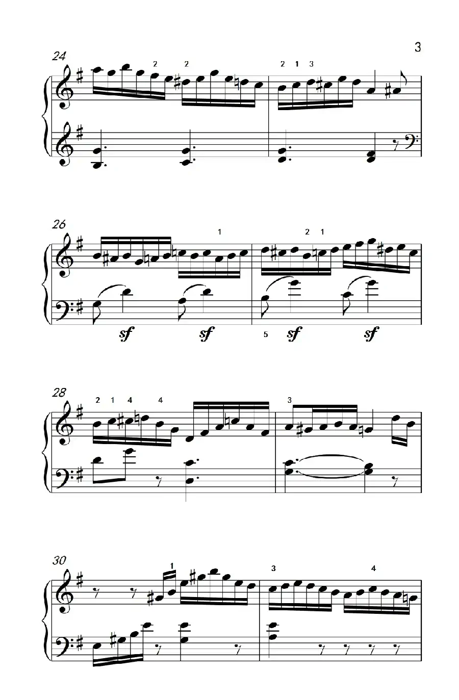第七级2.G大调变奏曲 贝多芬(中央音乐学院 钢琴(业余)考级教程 7-9级)