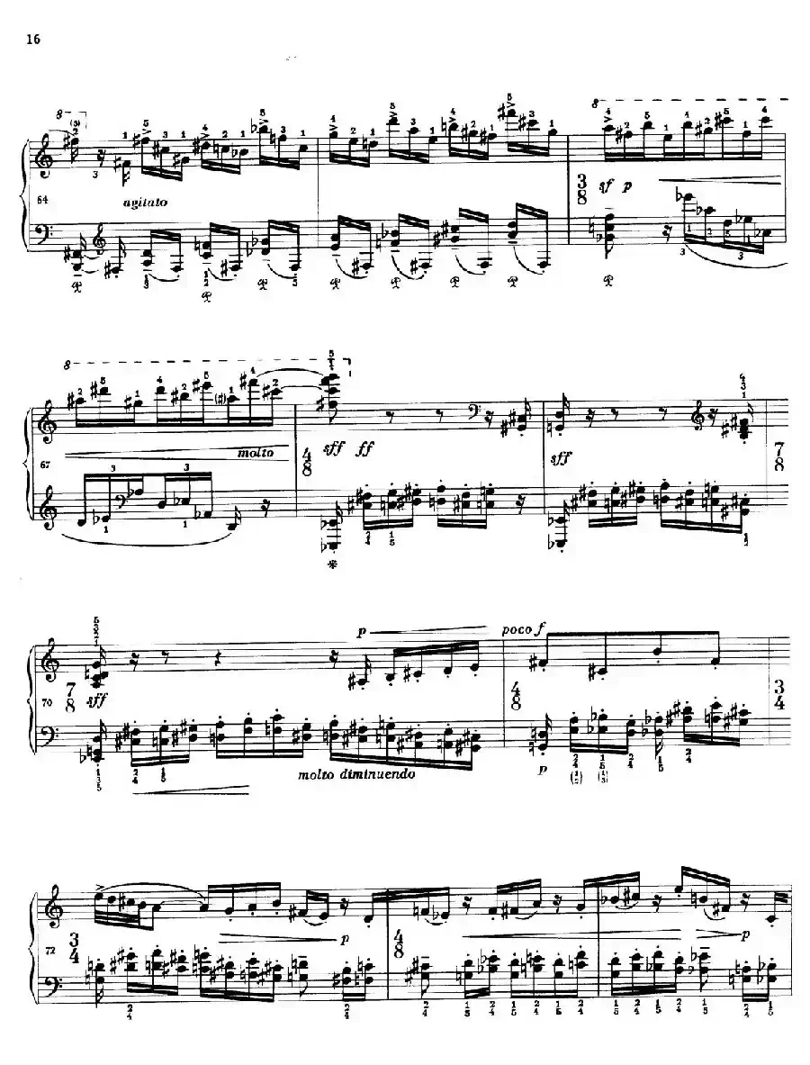 Two Studies（2首练习曲 2. 不过分的快板）