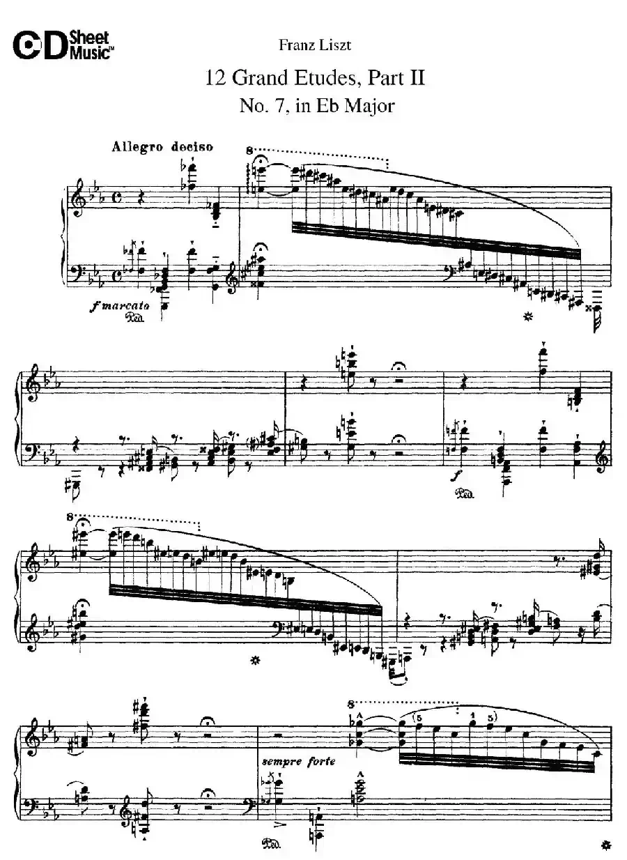12 Grand Etudes S.137（12首华丽的练习曲·7）