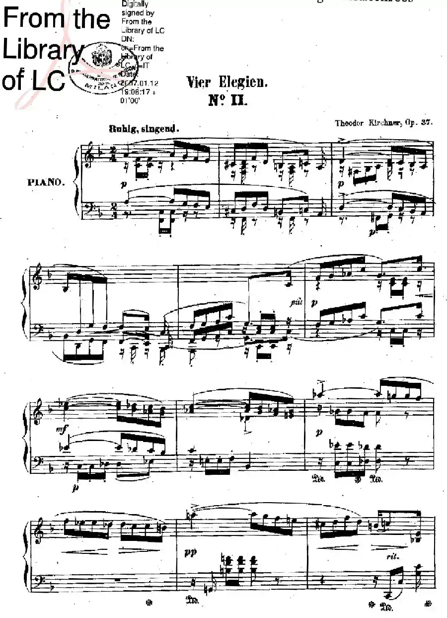 Vier Elegien Op.37（4首悲歌·2）