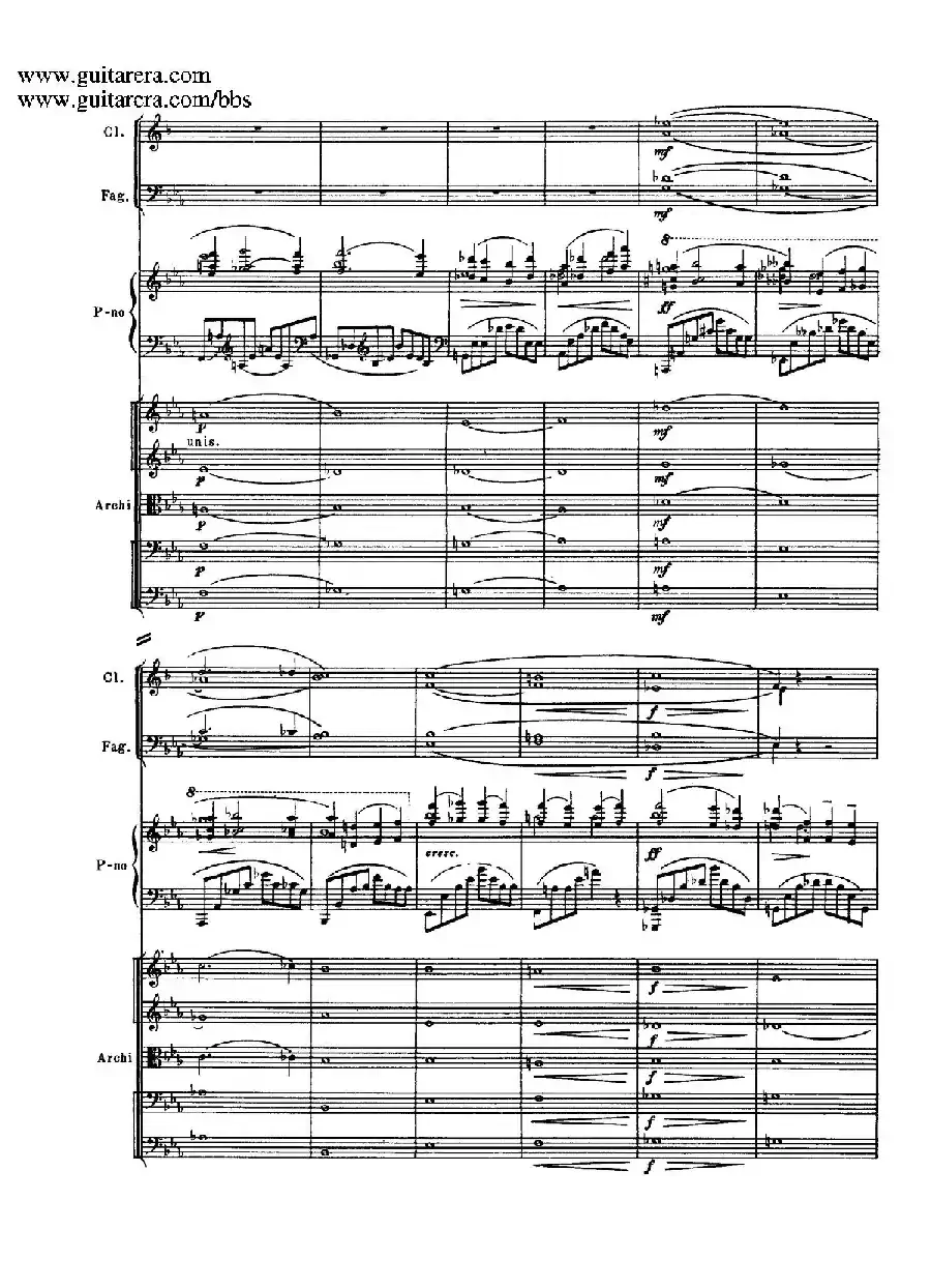 c小调第二钢琴协奏曲 Op.18（第三乐章总谱P13——24）
