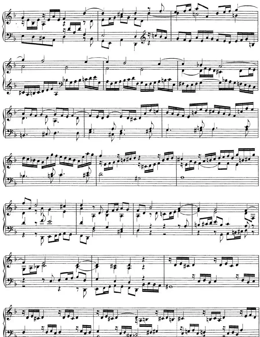 Toccata Minor BWV 913（7首托卡塔·No.4 d小调）