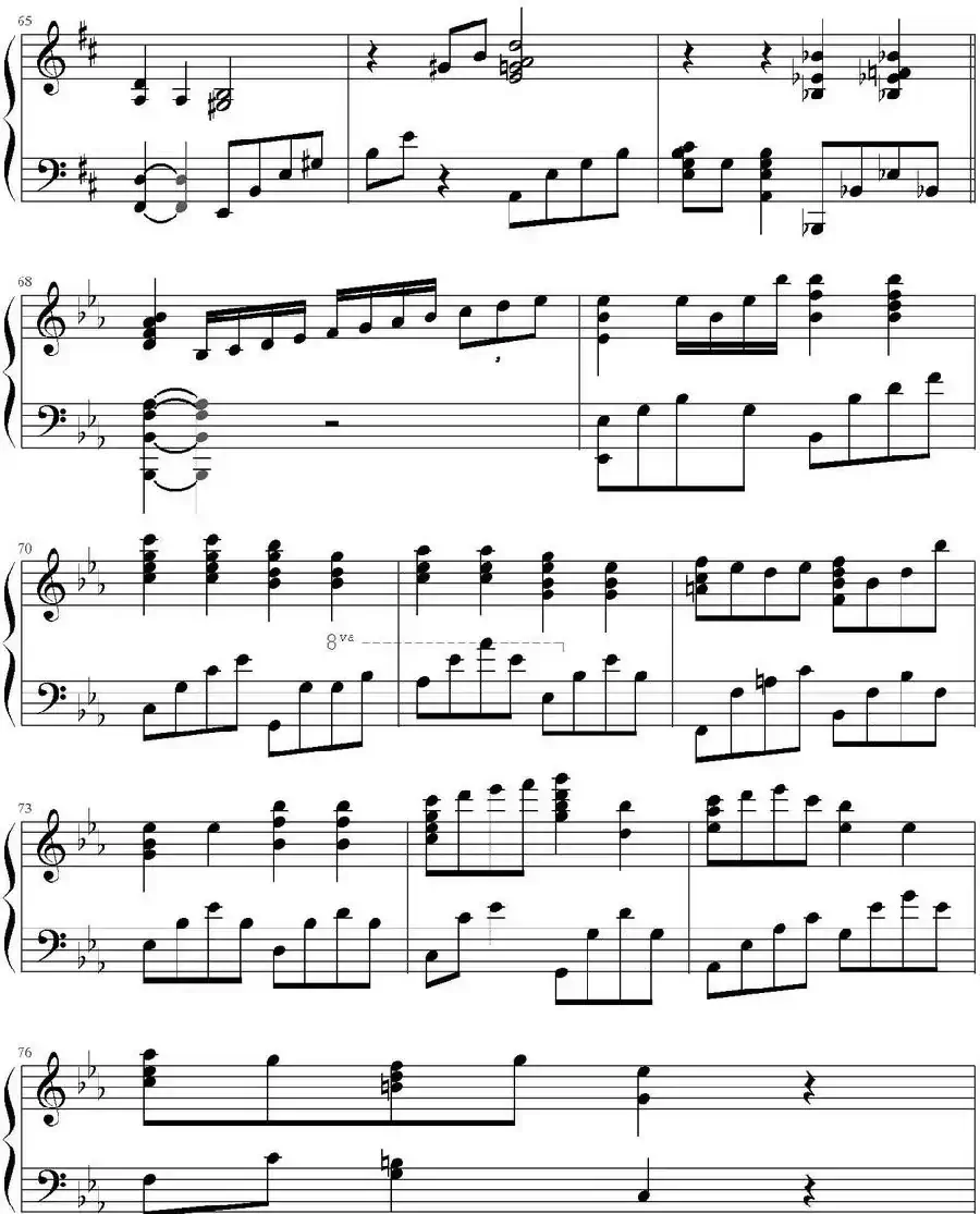 小星星幻想曲(率领众猫的猫扒谱版)