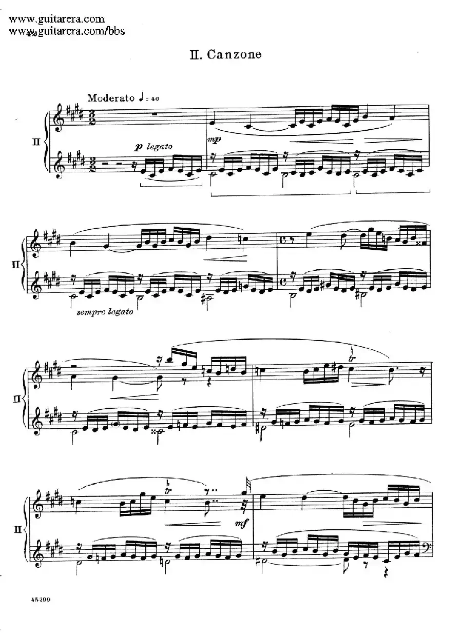 Piano Concerto Op.38（钢琴协奏曲·双钢琴·第二乐章）