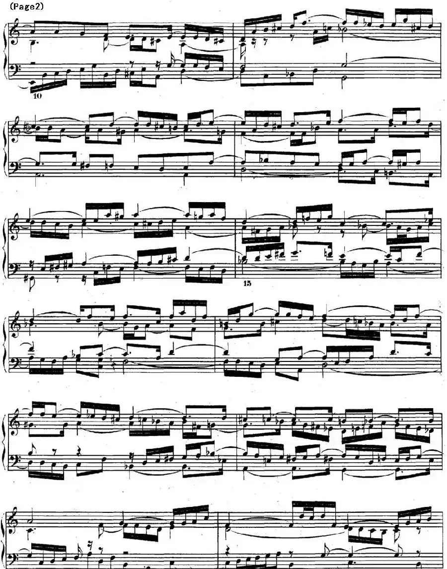 巴赫《平均律钢琴曲集·第二卷》之前奏曲(NO.1)