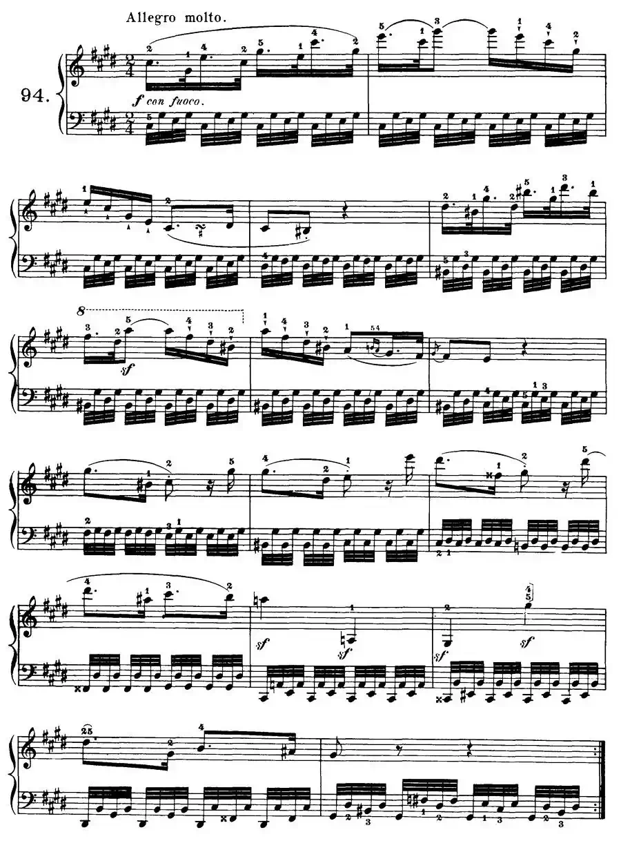 Czerny - 100 Progressive Studies Op.139（91—100）