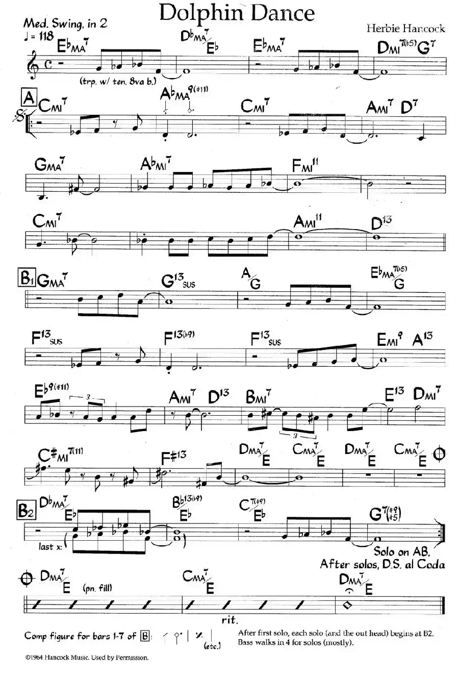 Dolphin Dance（爵士钢琴曲）