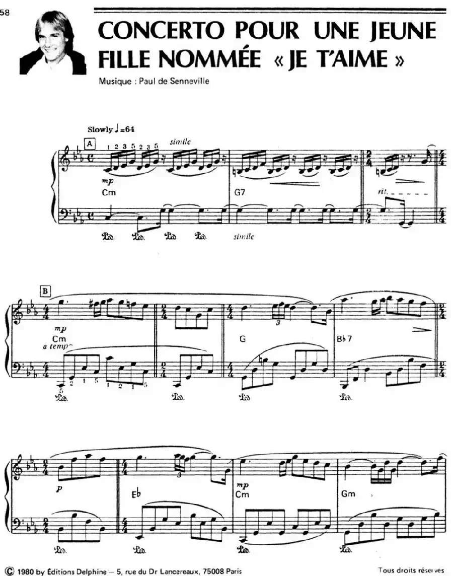CONCERTO POUR UNE JEUNE FILLE NOMMEE 《JE T'AIME》